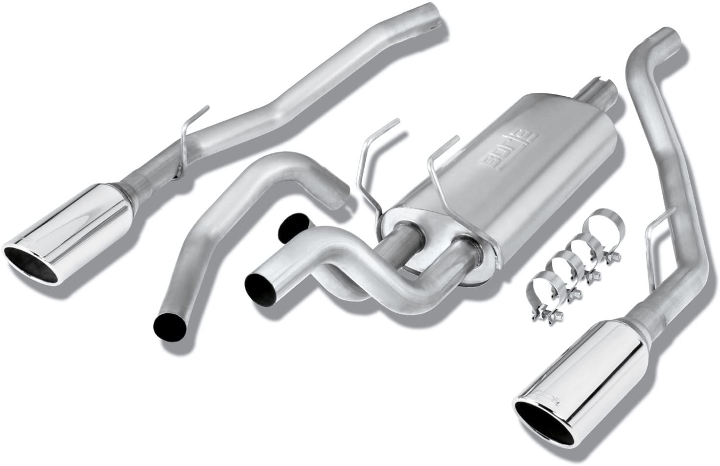 Borla 140307 Stainless Steel Cat-Back Exhaust System - RAM 1500 '09 5.7L V8 RWD 4DR CC SB