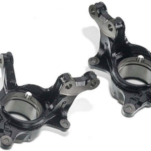 Set of 2 Front Driver and Passenger Side Steering Knuckle Compatible with Toyota Sienna Highlander Lexus RX350 RX450h