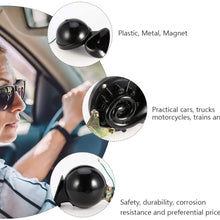 GARNECK 12V Waterproof Car Horn Plastic Metal Magnet Snails Shape Truck Speaker Horn Trumpet for Auto Vehicle Motorcycle Replacement Parts(Black)