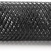 uxcell 40x13 Inch Car Grille Mesh Aluminum Alloy Sheet Grid Universal Bumper Rhombic Hole 10x20mm Black