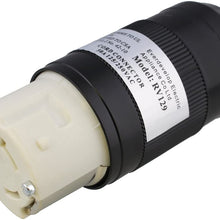 ABN L5-50R Connector – 50 Amp Twist Lock Inlet, Locking Power Cord Connector, Locking Power Inlet Plug, 50A 125/250V