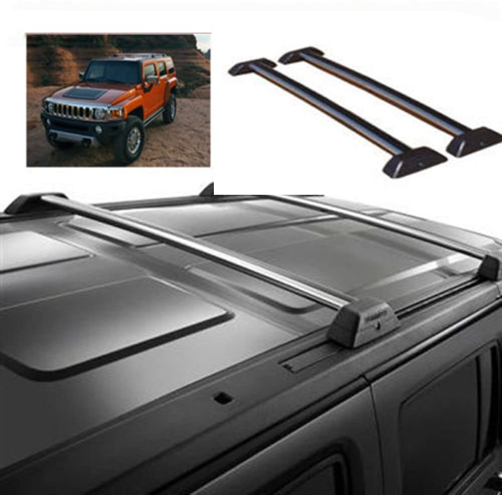 06 07 08 09 10 Hummer H3 OE Style Roof Rack Cross Bars Set W/ Lock H3T Luggage
