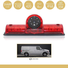 3RD Brake Light Rear View Backup Parking Reversing Camera with 7.0 Inch LCD Monitor Kits for Transporter NV 1500 2500 3500 NV Cargo Van(2012-2019)