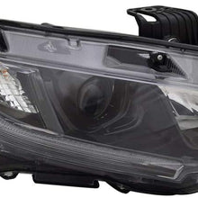 For Honda Civic Sedan/Coupe Headlight 2019 2020 Passenger Side Halogen w/LED Daytime Running Light CAPA Certified For HO2503192 | 33100-TBA-A31