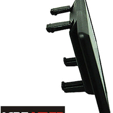 ICBEAMER 9.4" 240mm Easy Clip on Universal Fit Wide Angle Panoramic Auto Interior Rearview Mirror Flat Clear Surface