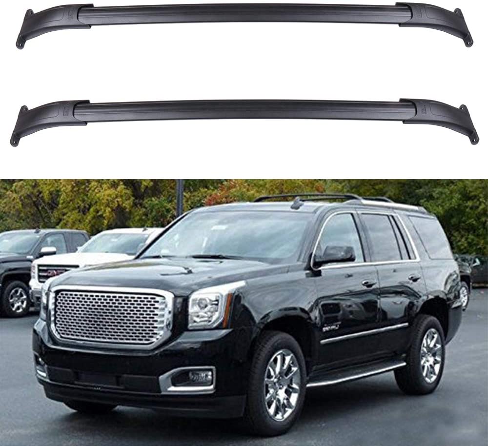 ECCPP Roof Rack Crossbars fit for Chevrolet Suburban 2015-2020,for Chevy Tahoe 2015-2020,for GMC Yukon XL 2015-2020 Rooftop Luggage Canoe Kayak Carrier Rack - Max Load 220LBS Kayak Rack Accessories