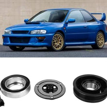 A/C Compressor Clutch, CL-FOR0810 Air Condition AC Compressor Clutch Assembly Kit with Bearing & Pulley & Electromagnetic Coil & Front Plate for Subaru Impreza Forester 08-10