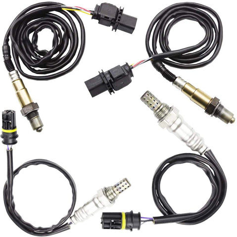 higherbro 4x 4 Air Fuel Ratio Oxygen O2 Sensor 1 & 2 for BMW 328xi 2007-2008 3.0L BMW 328i xDrive 2009-2013 3.0L Upstream + Downstream