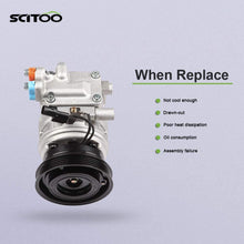 SCITOO A/C Compressor Compatible with 2004-2006 Kia Spectra 2.0L 2005-2009 Hyundai Tucson 2.0L