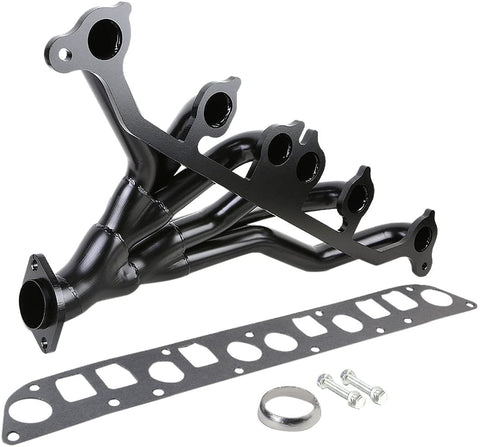 DNA MOTORING HDS-JC9140-BK Racing Exhaust Header,Black