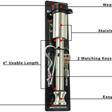 Bulletproof Stainless Steel Trailer Hitch Locking Pin with Weather Resistant Rubber Cap, 5/8” Diameter, Universal Fit, Compatible with Class 1, 2, 3, 4, 5 Hitches