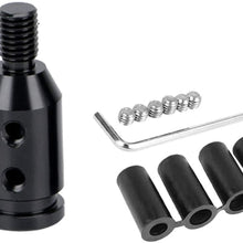 Pursuestar Universal Aluminum Shift Knob Adapter Retainer Shifter for Non Threaded BMW Mini M10x1.5 (Silver)