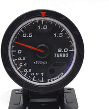 XinQuan Wang Fuel Gauges 60MM Car Turbo Boost Gauge Black Face Car Gauge Car Meter with Sensor Auto Gauge
