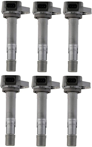 ENA Set of 6 Ignition Coils compatible with 2001-2009 Honda Pilot Ridgeline Acura MDX Saturn Vue - 3.5L 3.7L V6 fit UF400 UF512 UF307 C1460