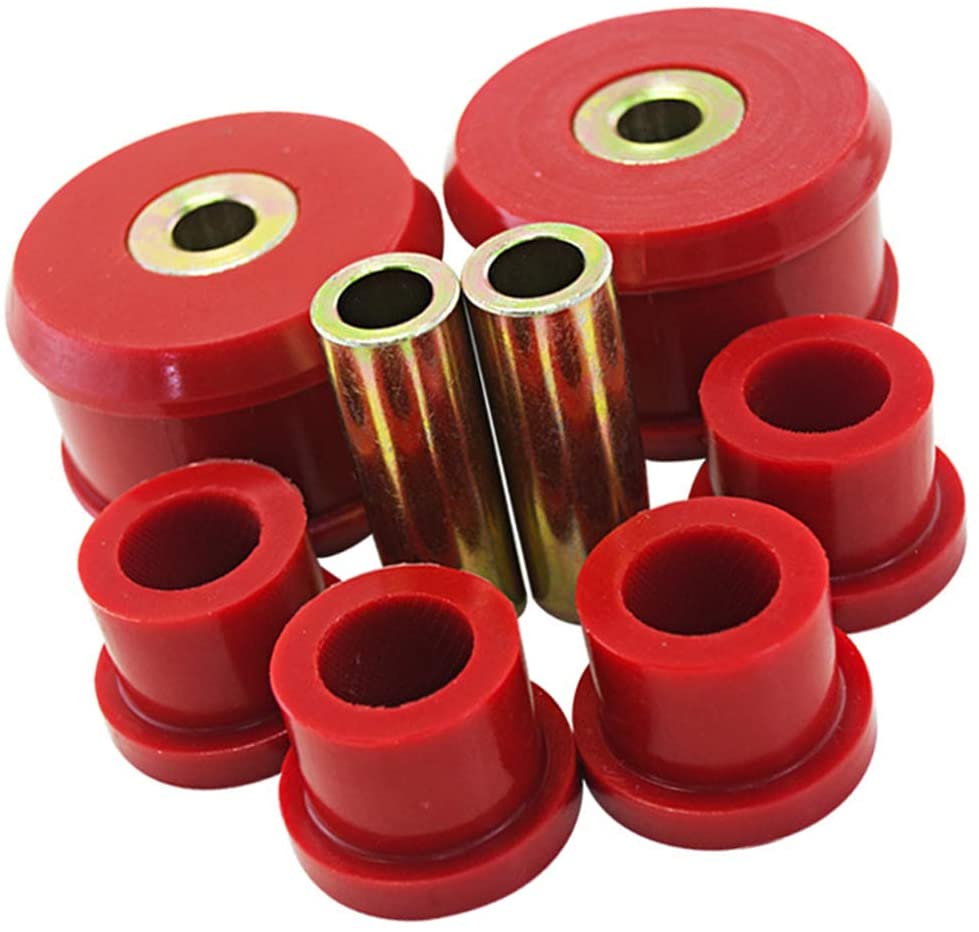 Kesoto Car Polyurethane Control Arm Bushing Kit Red Fit for for VW Beetle MK4