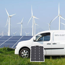 GIARIDE 50W 18V 12V Solar Panel Monocrystalline Cell Flexible Bendable Lightweight Waterproof Off-Grid Solar Power System Charger for RV, Boat, Caravans, Motorhome, Camping and 12V Battery Charging