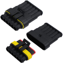 WiMas 1 2 3 4 5 6 Pin Wire Waterproof Connector 240pcs Electrical Wire Connector Automotive Connector Plug Terminal Wire Connector with Automotive Blade Fuses for Car Motorcycle Truck Boats