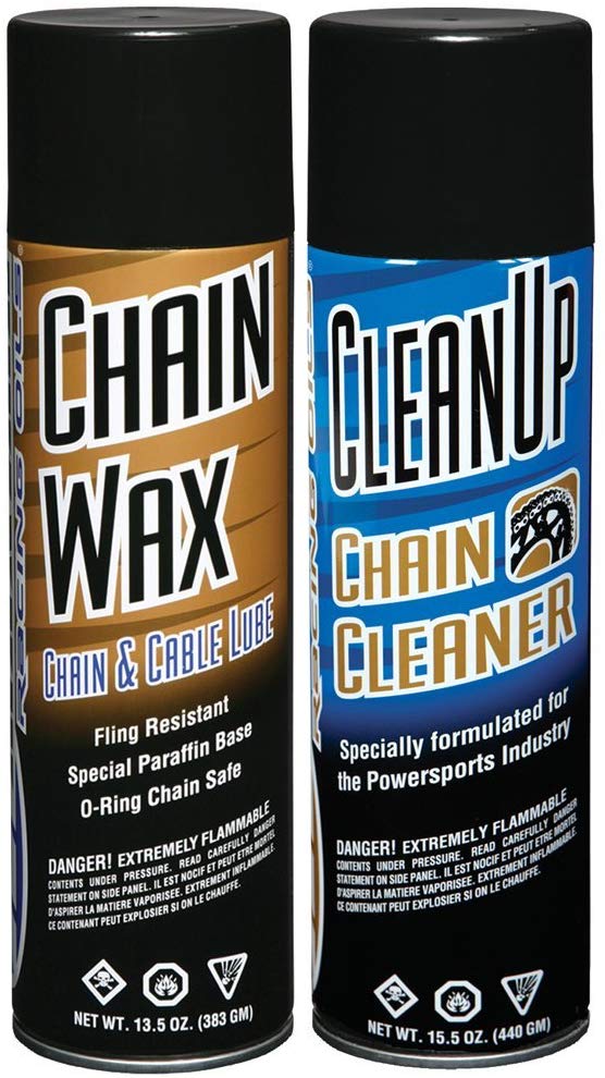 Maxima Racing Oils MA-BCC-WAX Chain Wax Basic Chain Care Aerosol Combo Kit, 29 fl. oz