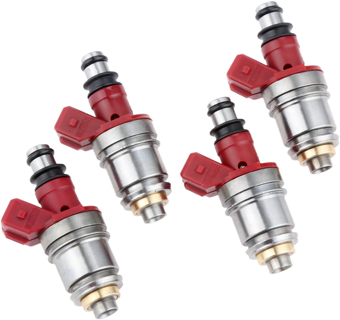 gohantee Fuel Injectors 16600-86G00 Replacement for Nissan Pickup 2.4L 1995 D21 2.4L 1990-1994 JS2-1 16600-86G10 Pack of 4