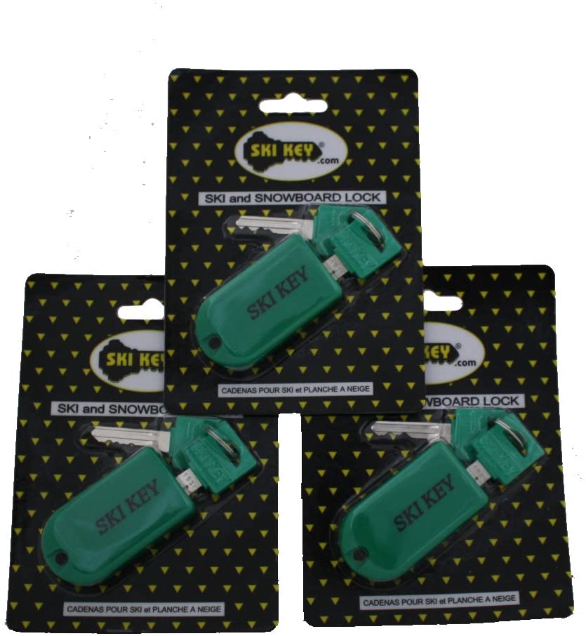 Ski & Snowboard Lock - Family 3 Pack (Keyed Alike)