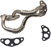 YYW Engine Oil Cooler Lower Pipe + Gasket Set Replacement for RX350 RX450h Highlander Sienna Venza 3.5L V6 15767-31020