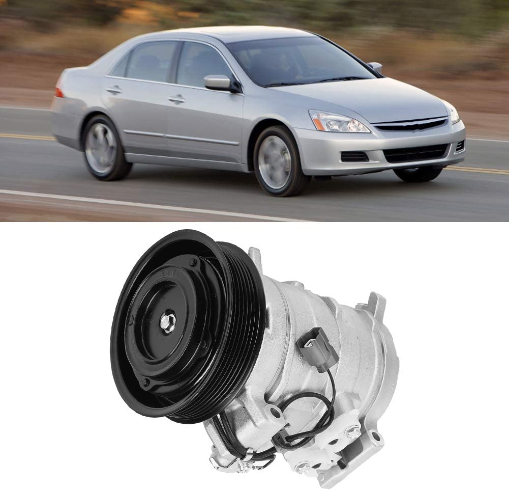 AC Compressor, Air Condition A/C Compressor Replacement Part Fit for Honda Accord 2003-2007 CO28003C