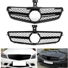 Gorgeri Car Black Front Guard Grille Front Bumper Grill Accessory for AMG Fits for C-Class W204 08-14