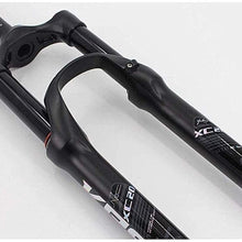 YHBM Bicycle Fork 1-1/8'' Bike Bicycle Aluminum Alloy Disc Brake Shoulder Control Damping Adjustment Travel 100mm,26 Inch Suspension Fork