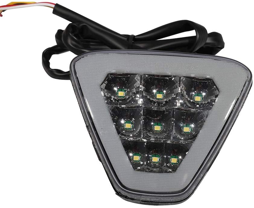 IKON MOTORSPORTS | Brake Lights Universal Fitment | Triangle Smoke LED Rear 3RD Stop Safety Lamp