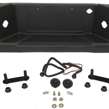 For 2009-2014 F-150 Styleside W/O Tow Package Rear Bumper Black Full Assy (With Ends, Hitch Bar, Pad Brackets, License Lamp & Harness) With Sensor Hole FO1103167