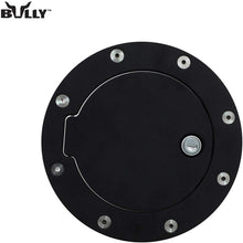 Bully BBS-1221CK Fuel Door - Billet Aluminum Fuel Filler Door with Lock, Black Gas Door for 1997-2003 Ford