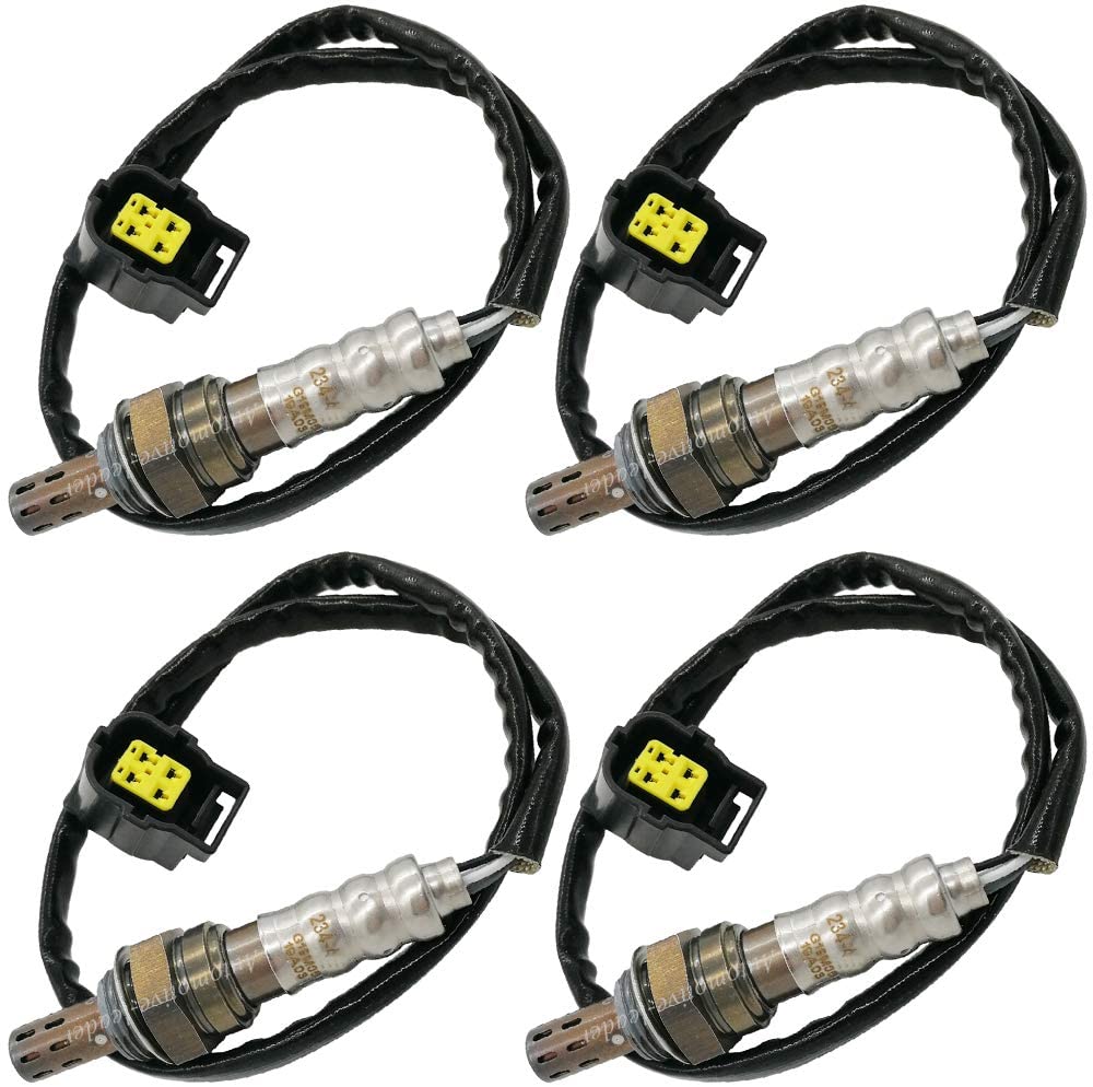 Automotive-leader 4Pcs 234-4587 234-4593 Upstream Downstream Oxygen Sensor 1 Sensor 2 for 2005 2006 Jeep Commander Grand Cherokee Liberty Dodge Durango Ram 1500 Manual Trans Exc.Calif 3.7L 5.7L