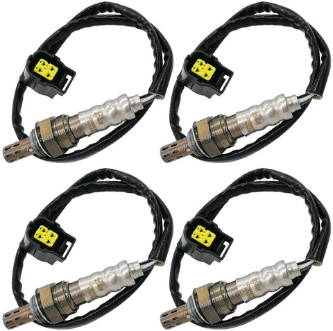 Automotive-leader 4Pcs 234-4587 234-4593 Upstream Downstream Oxygen Sensor 1 Sensor 2 for 2005 2006 Jeep Commander Grand Cherokee Liberty Dodge Durango Ram 1500 Manual Trans Exc.Calif 3.7L 5.7L