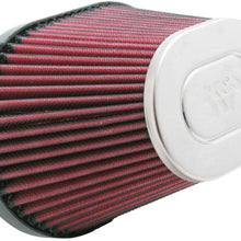 K&N Universal Clamp-On Air Filter: High Performance, Premium, Replacement Engine Filter: Flange Diameter: 3.917 In, Filter Height: 6.5 In, Flange Length: 1.375 In, Shape: Oval Straight, RC-5152