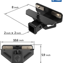 Tyger Auto TG-HC3D002B Class 3 Hitch & Cover Kit Fits 2003-2018 Dodge Ram 1500 & 2003-2013 Ram 2500/3500 Factory Style 2 inch Rear Receiver Hitch Tow Towing Trailer Hitch Combo Kit