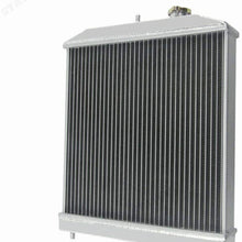 CoolingSky 2 Row All Aluminum Radiator +12 Inches Fan W/Shroud Combo for 1994-2001 Acura Integra &1992-00 Honda Civic &Civic Del Sol