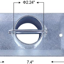NBJINGYI Trailer Jack Foot Plate 2000LBS Capacity with Pin Base for A-Frame Boat RV Camper Removable Fits 2" Jacks