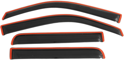 Auto Ventshade 194155 In-Channel Ventvisor Side Window Deflector, 4-Piece Set for 2009-2014 Ford F-150 SuperCrew | Also fits 2010-2014 Raptor SuperCrew