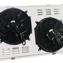 ALLOYWORKS 3 Row Aluminum Radiator+Shroud Fan+Relay Fit For 1969-1972 1970 1971 Chevy Corvette 5.7L V8