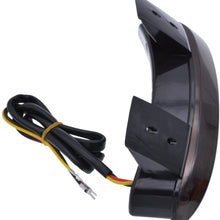 KATUR Smoke Chopped Fender Edge Motorcycle 8 LED RED Stop Running Brake Rear Tail Light for Harley Sportster XL 883N 1200N XL1200V XL1200X