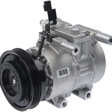 New Mando 10A1046 AC Compressor with Clutch Original Equipment (Pre-filled Oil)