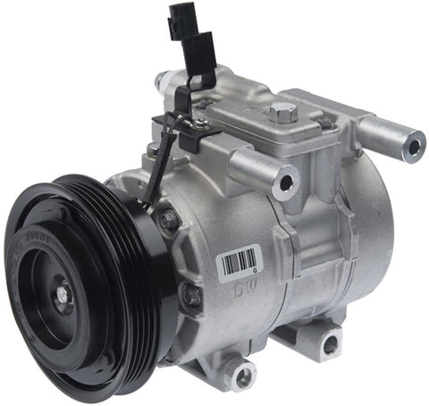 New Mando 10A1046 AC Compressor with Clutch Original Equipment (Pre-filled Oil)