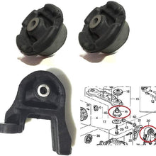 NISTO 3 Rear Differential Arm Mounting Bushing Top Support Repair Kit For 2001-2012 Honda CR-V