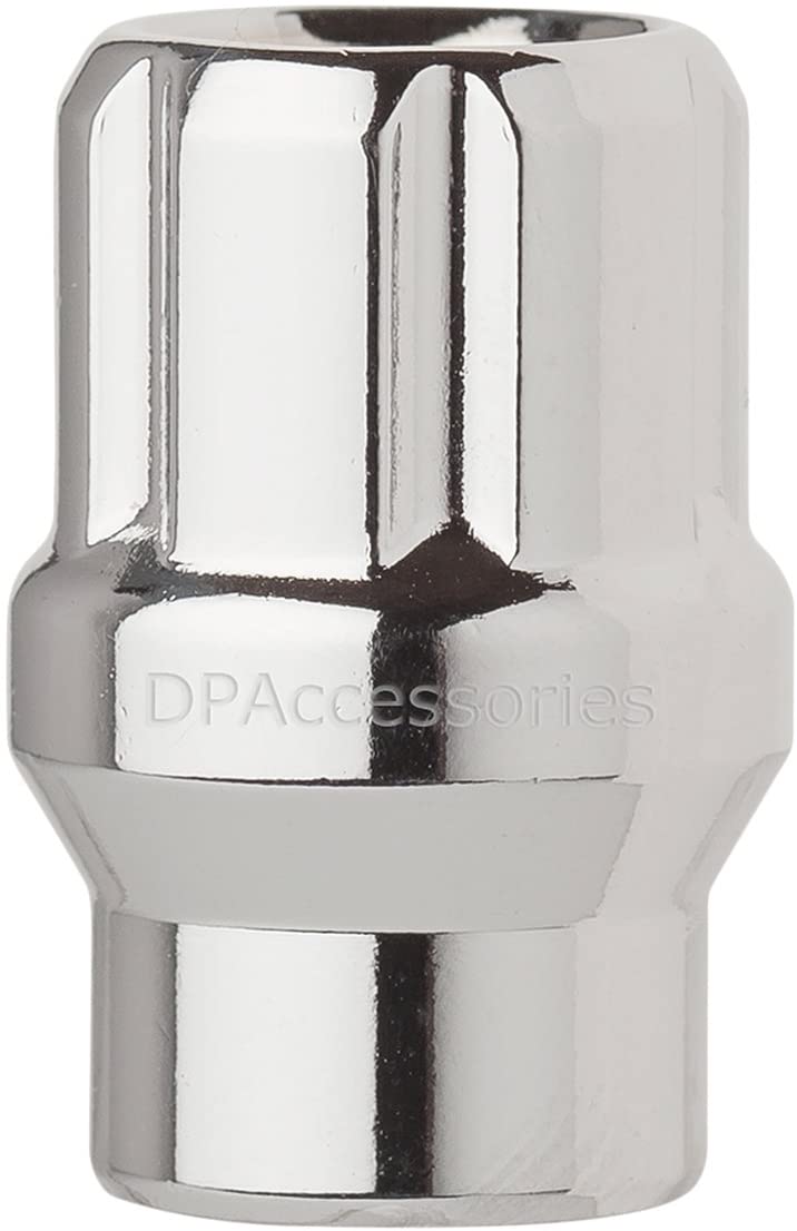 DPAccessories LOE2L6HCSCH04020 20 Chrome 12x1.5 Open End ET Spline Tuner Lug Nuts for Aftermarket Wheels Wheel Lug Nut
