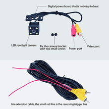 HD Car Rear Camera Car Backup Camera with Super Night Vision IP67 Waterproof Seismic Rearview Camera Wide Angle View for Car RV Caravan Trailer Tow Truck of Rear View Camera Fit (Eight Lights)