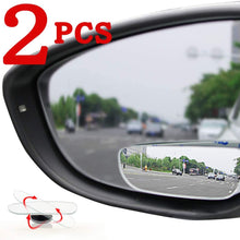Car Blind spot Mirror 2PCS, Fan-Shaped Frameless high-Definition Glass Convex Rearview Mirror, 360° Swing Adjustment, Suitable for All Cars, Off-Road Vehicles and Trucks