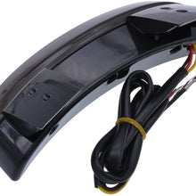 KATUR Smoke Chopped Fender Edge Motorcycle 8 LED RED Stop Running Brake Rear Tail Light for Harley Sportster XL 883N 1200N XL1200V XL1200X