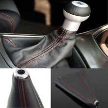 Pursuestar Universal Carbon Fiber Leather Manual Gear Shift Knob Gaiter Automatic Car Styling Shifter Boot Cover