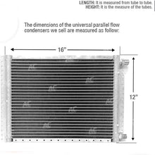 CNFP1216 AC A/C Universal Condenser Parallel Flow 12 x 16 O-ring #6 & #8