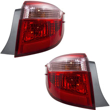 Brock Replacement Pair Set Taillights Red w/Clear Quarter Panel Mounted Lens Compatible with 17-19 Corolla 81560-02B00 81550-02B00